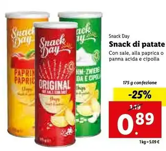 Lidl Snack di patate con sale offerta