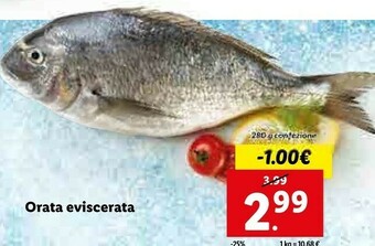 Lidl Orata eviscerata offerta