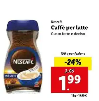 Lidl Nescafè offerta