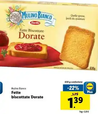 Lidl Le dorate fette biscottate 630 g(ml) offerta