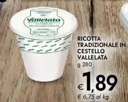 Bennet Ricotta tradizionale in cestello VALLELATA offerta