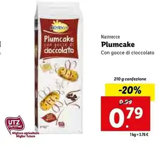 Lidl Nastrece plumcake offerta