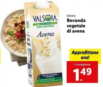 Bevanda vegetale di avena