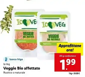 Lidl Io veg veggie bio affettato offerta