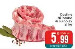 Altasfera Costine di lombo di suino sv offerta