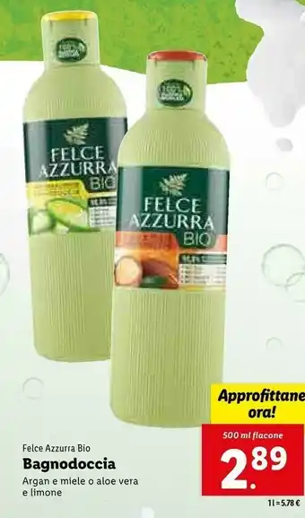 Lidl Bio bagnodoccia offerta