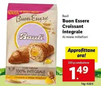 Lidl Buon essere croissant integrale offerta