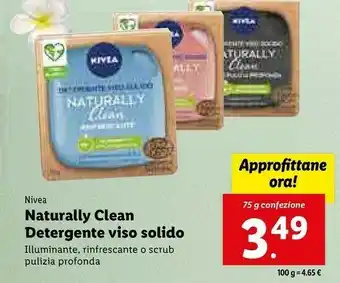 Lidl Naturally clean detergente viso solido offerta