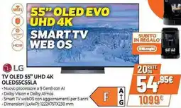 Expert LG TV OLED 55" UHD 4K OLED55C55LA offerta