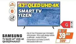 Expert SAMSUNG TV QLED 43" UHD 4K QE43Q7FAAUXZT offerta