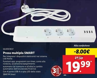 Lidl Presa multipla smart offerta