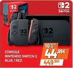 Expert Console nintendo switch 2 blue/red offerta