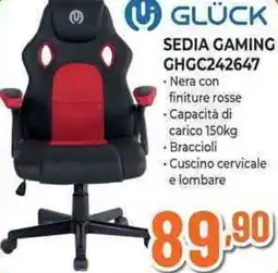 Expert GLÜCK SEDIA GAMING GHGC242647 offerta