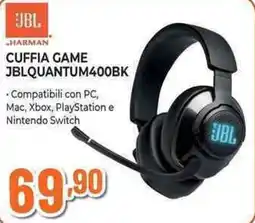 Expert CUFFIA GAME JBLQUANTUM400BK offerta