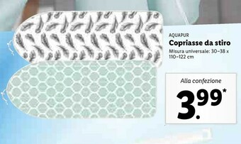 Lidl Aquapur copriasse da stiro offerta