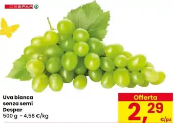 Despar Uva bianca senza semi Despar offerta