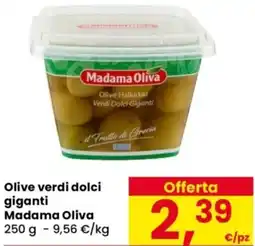 Despar Olive verdi dolci giganti Madama Oliva offerta