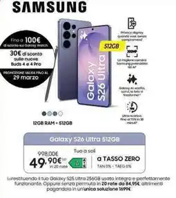 Expert SAMSUNG Galaxy S26 Ultra 512GB offerta