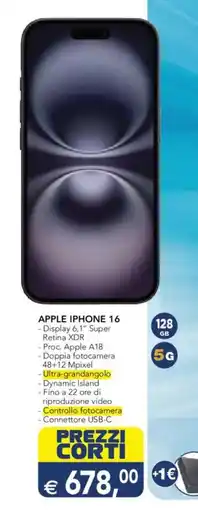 Esselunga APPLE IPHONE 16 offerta