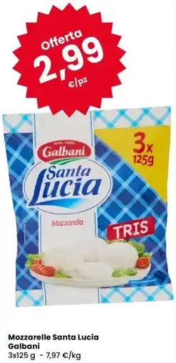 Despar Mozzarelle Santa Lucia Galbani offerta