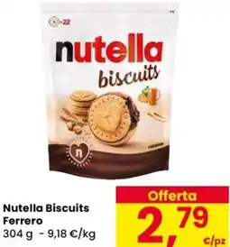 Despar Nutella Biscuits Ferrero offerta