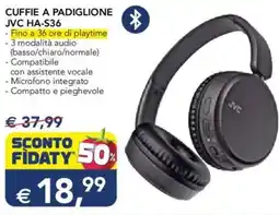 Esselunga CUFFIE A PADIGLIONE JVC HA-S36 offerta