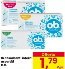 Despar 16 assorbenti interni O.B. offerta