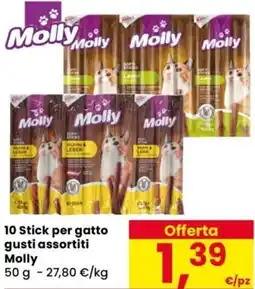 Despar 10 Stick per gatto Molly offerta