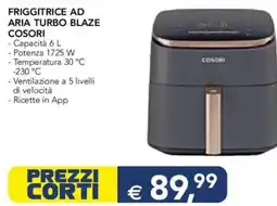 Esselunga Friggitrice ad aria turbo blaze COSORI offerta