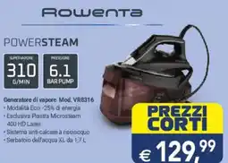 Esselunga Rowenta powersteam Generatore di vapore Mod. VR8316 offerta