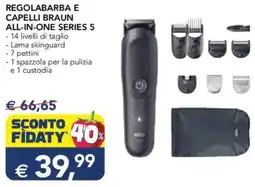 Esselunga Regolabarba e capelli braun all-in-one series 5 offerta