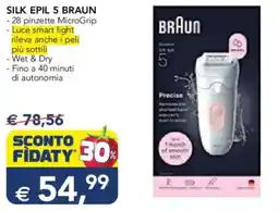 Esselunga Silk epil 5 BRAUN offerta
