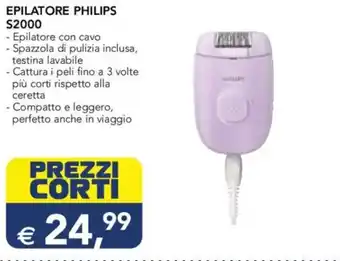 Esselunga EPILATORE PHILIPS S2000 offerta