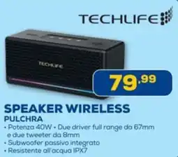 Euronics Techlife speaker wireless pulchra offerta