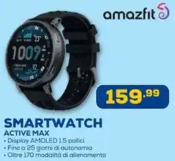 Euronics Amazfit smartwatch active max offerta