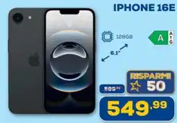Euronics IPHONE 16E offerta