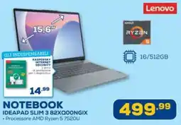 Euronics Lenovo IDEAPAD SLIM 3 82XQOONGIX offerta