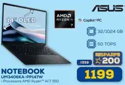 Euronics ASUS NOTEBOOK UM3406KA-PP147W offerta