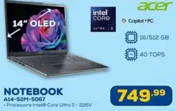 Euronics acer NOTEBOOK A14-52M-5067 offerta