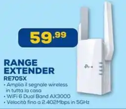 Euronics tp-link RANGE EXTENDER RE705X offerta
