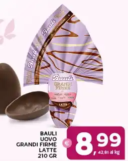 Extra Supermercati Bauli uovo grandi firme latte offerta