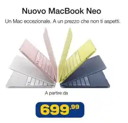 Euronics Nuovo MacBook Neo offerta