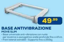 Euronics Meliconi base antivibrazione move slim offerta