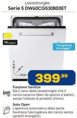 Euronics SAMSUNG Lavastoviglie Serie 5 DW60CG530B00ET offerta