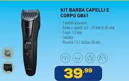 Euronics Panasonic Kit barba capelli e corpo GB61 offerta