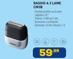 Euronics Panasonic rasoio a 3 lame CM3B offerta