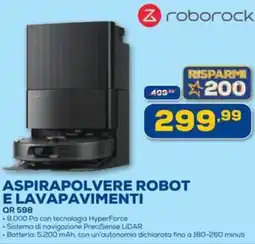 Euronics Roborock aspirapolvere robot e lavapavimenti offerta