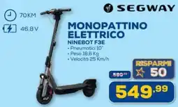 Euronics Segway monopattino elettrico ninebot F3E offerta