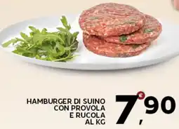 Extra Supermercati Hamburger di suino con provola e rucola offerta