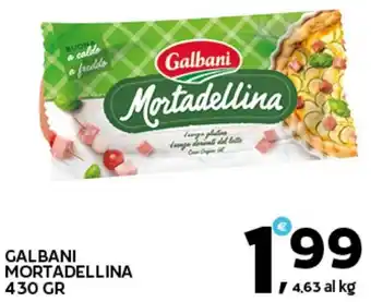 Extra Supermercati Galbani mortadellina offerta